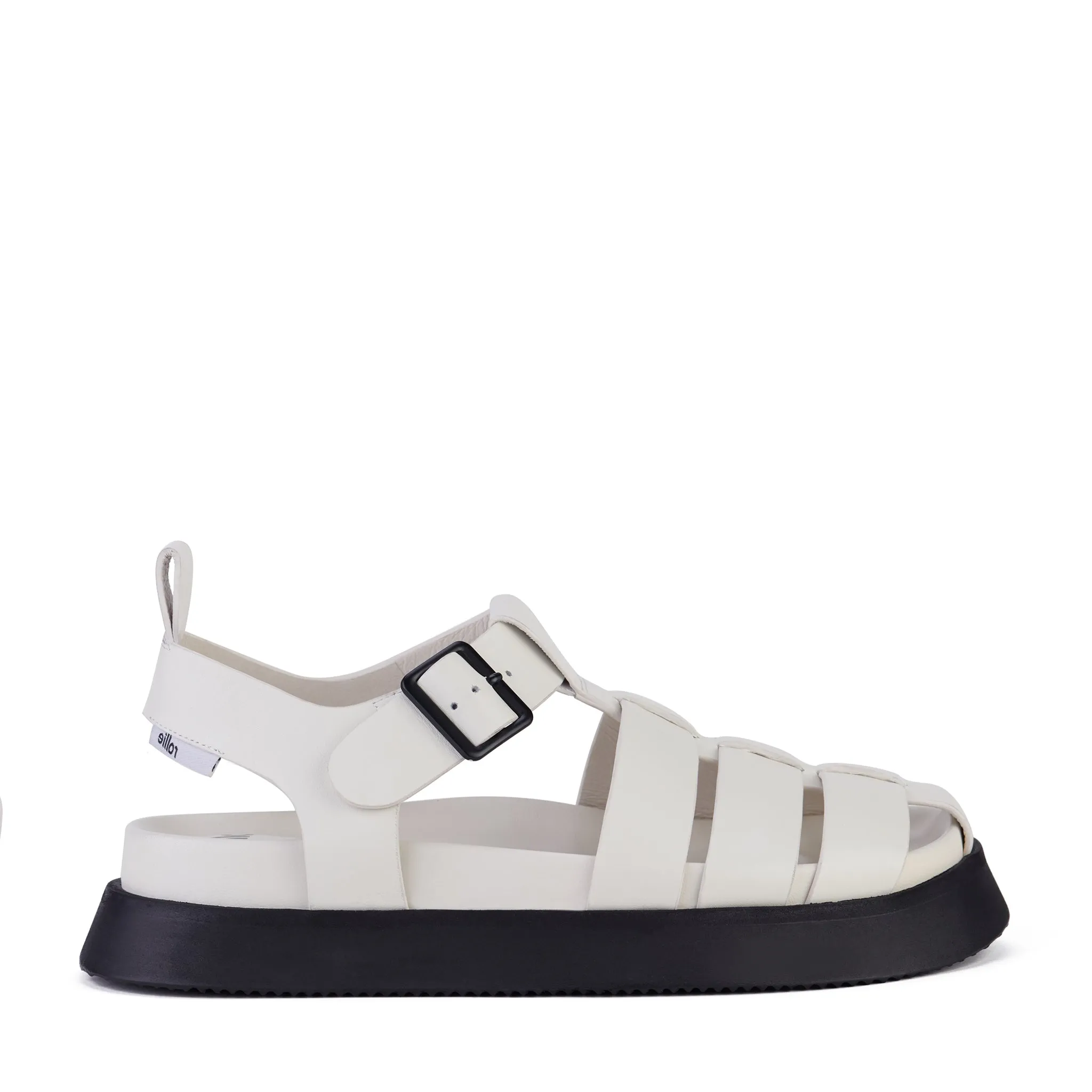 Acme Fisherman Sandal in Bone/Black