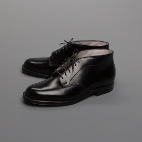 Alden x Frans Boone 6 eyes chukka in black cordovan