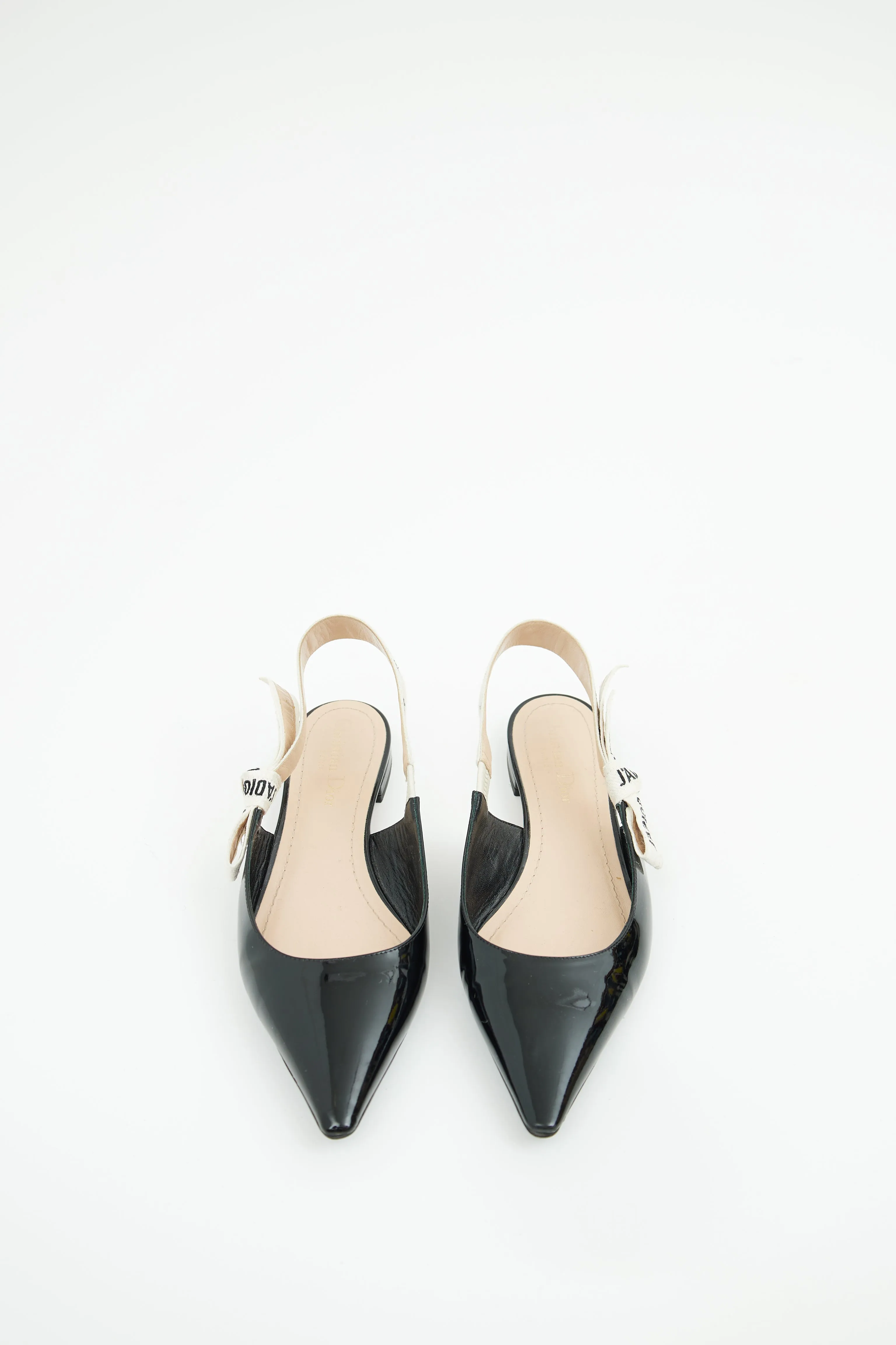 Black Patent J'Adior Slingback Flat