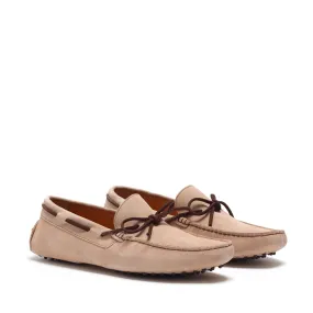 Camel & Brown Suede Drivers Loafer