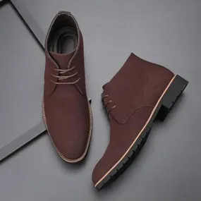 Classic suede chukka boots for men, non-slip ankle boots