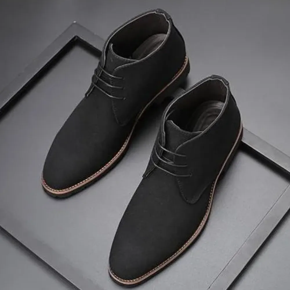 Classic suede chukka boots for men, non-slip ankle boots