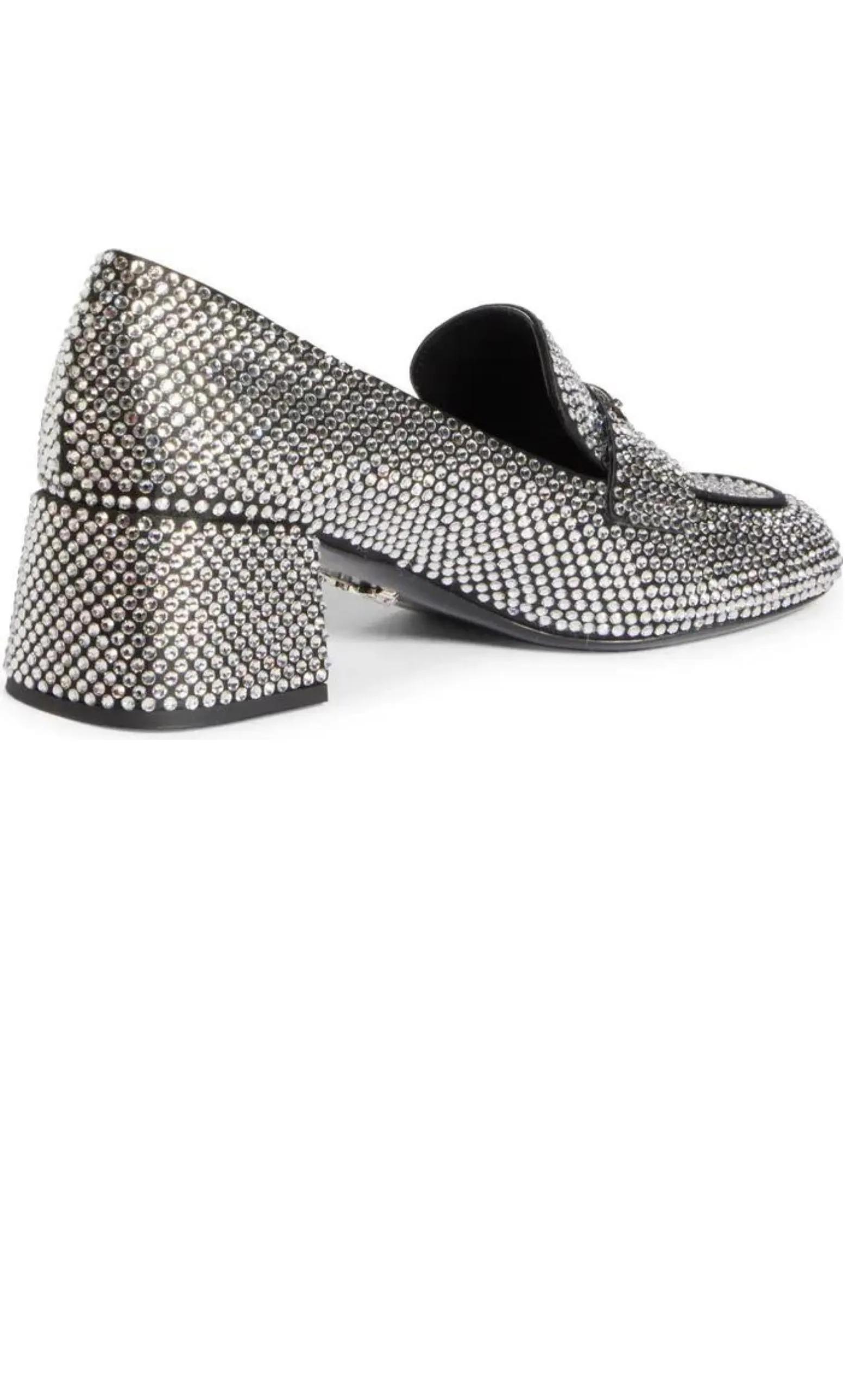 Crystal-embellished Logo-plaque Loafers