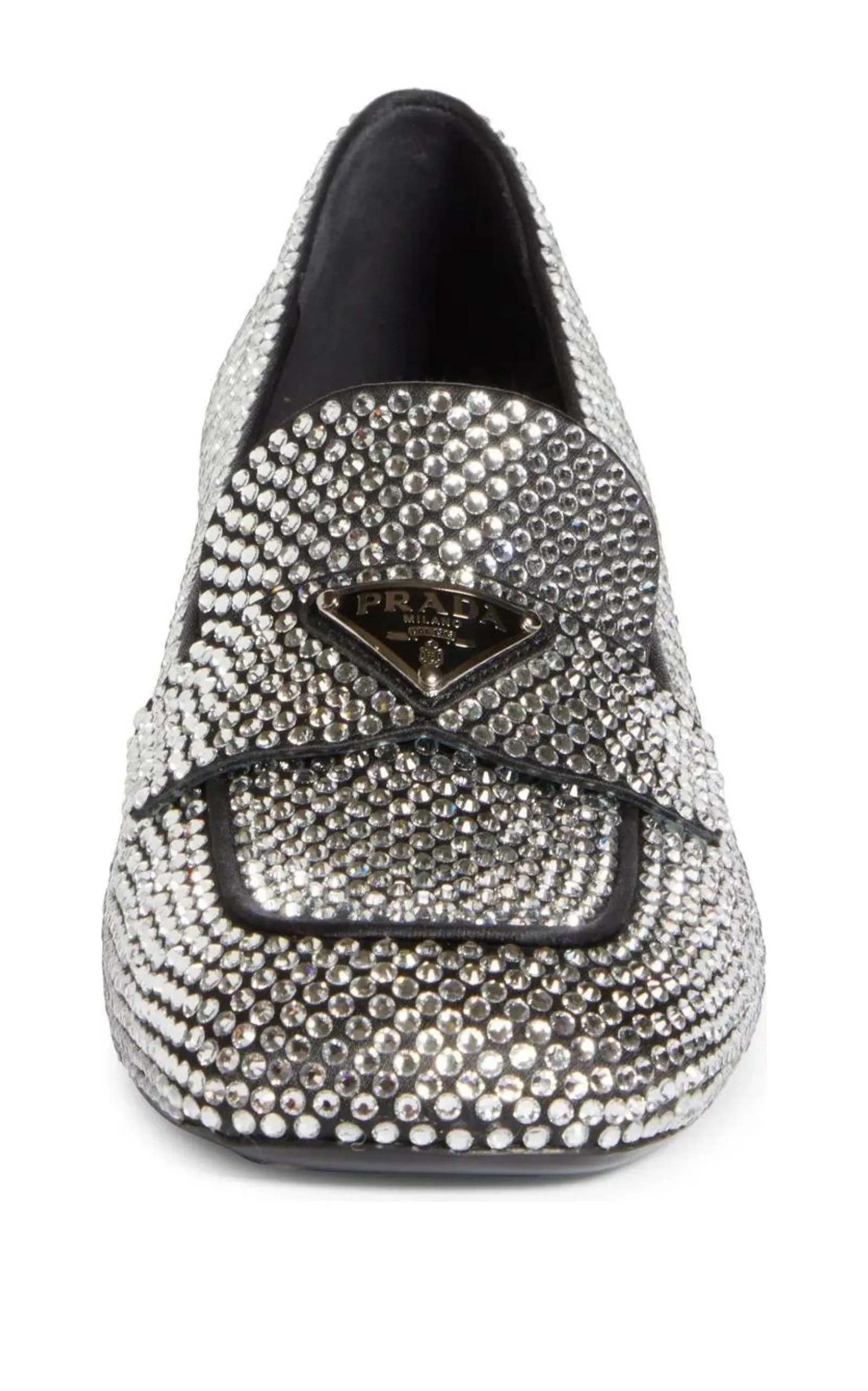 Crystal-embellished Logo-plaque Loafers