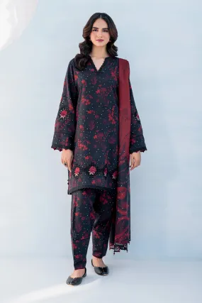 EMBROIDERED VISCOSE SILK UF-4055