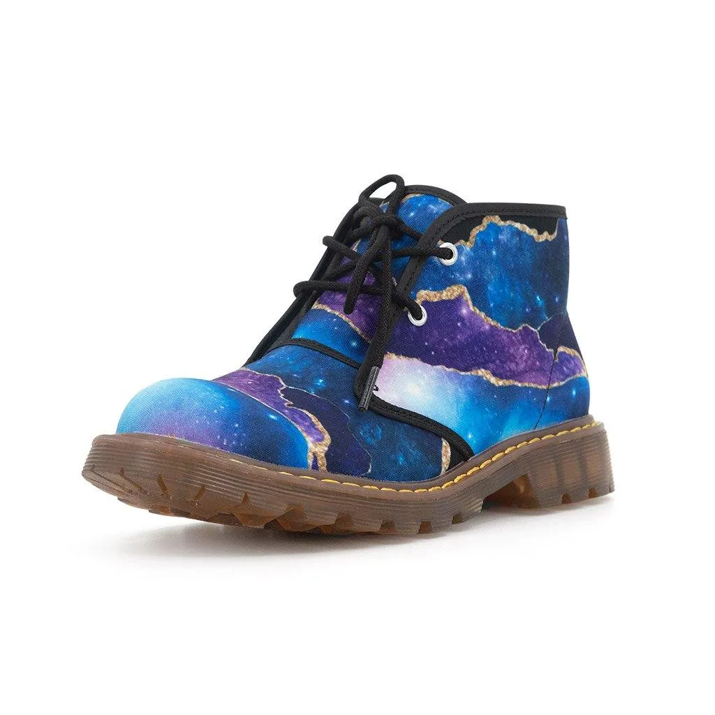 Galaxy Marble Chukka Ankle Boots