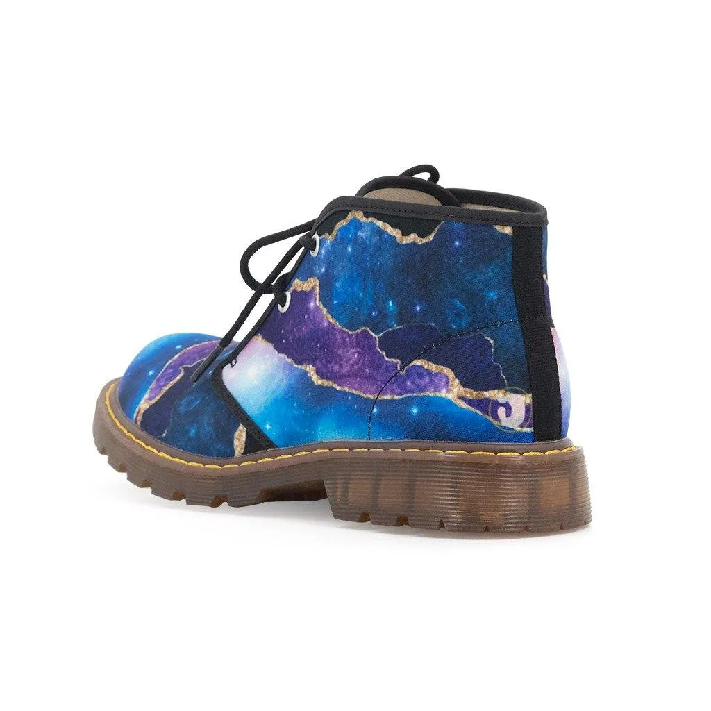 Galaxy Marble Chukka Ankle Boots