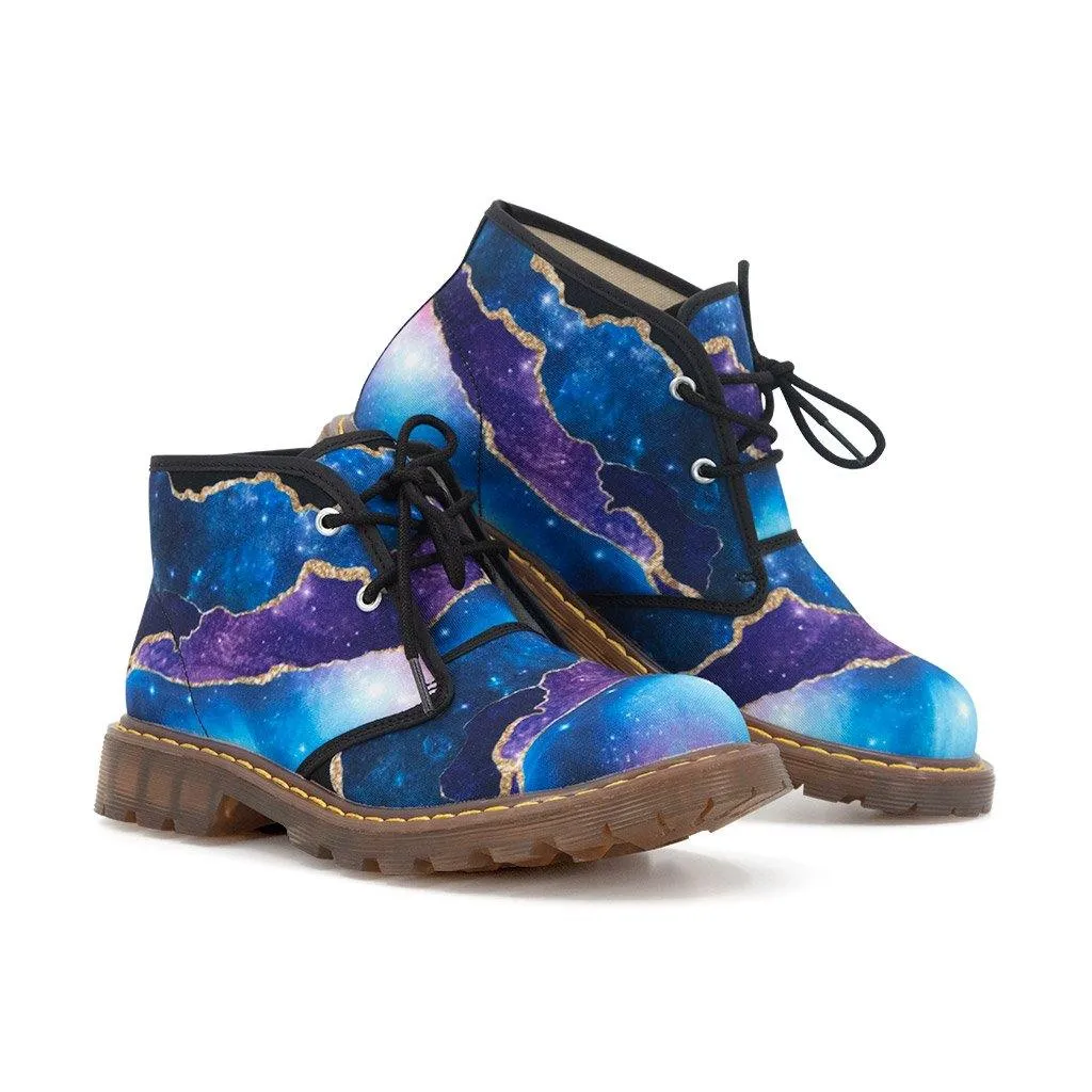 Galaxy Marble Chukka Ankle Boots