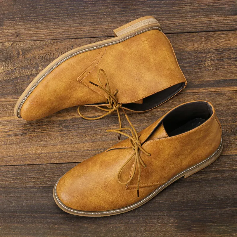 High quality leather chukka boots for men, timeless ankle boots