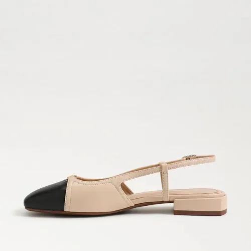 Kara Slingback Flat - Sand / Black