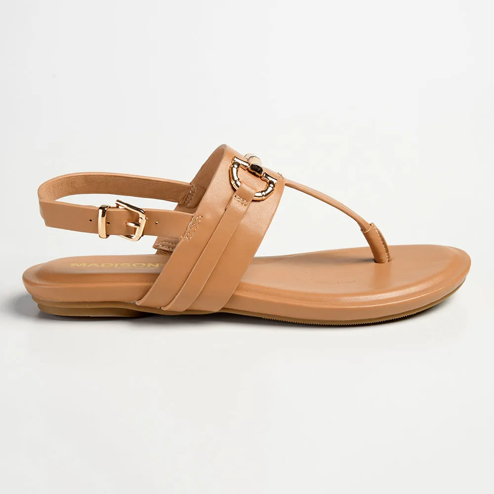 Madison Jayzee T-Bar Sandal - Tan