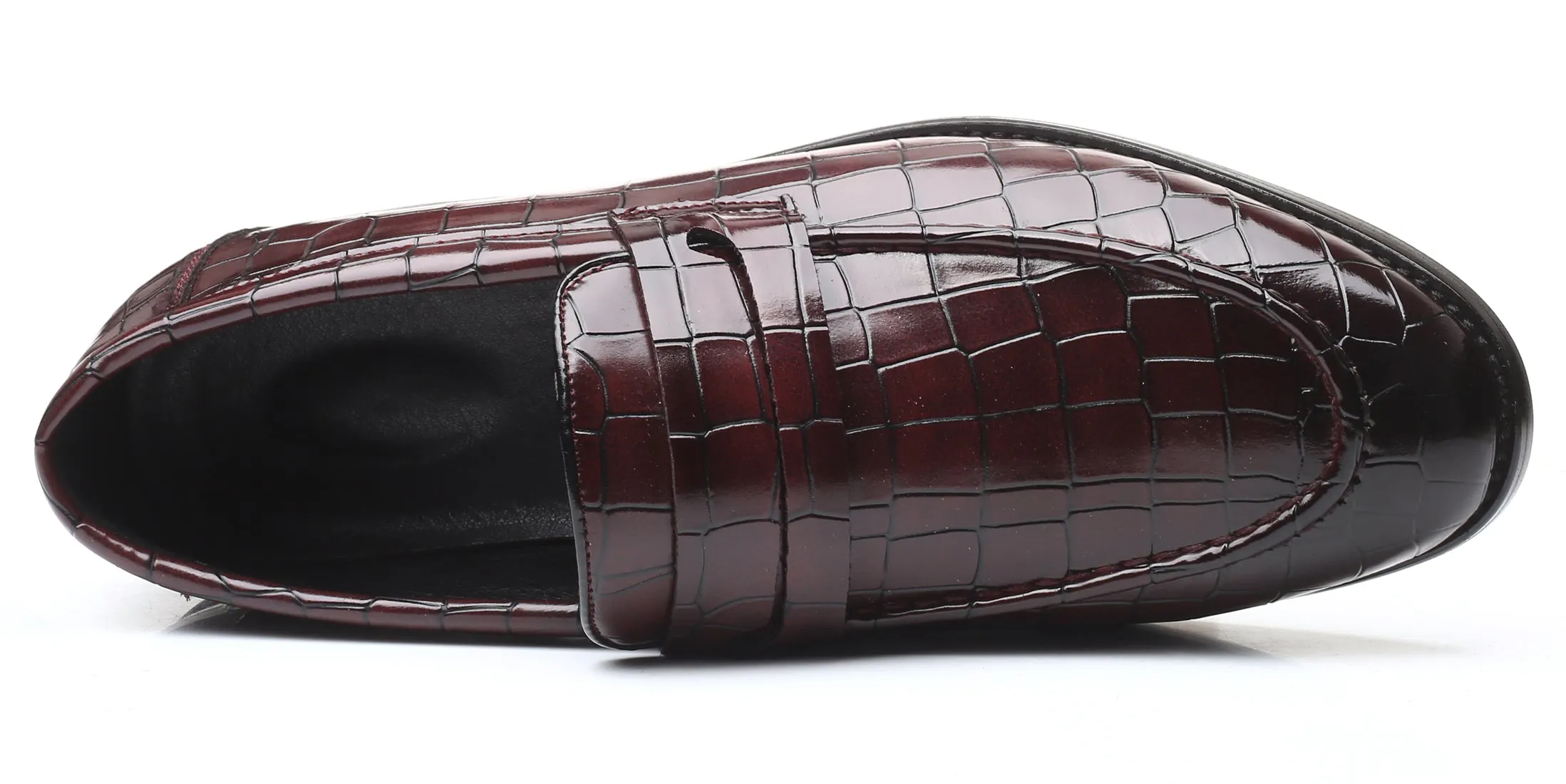 Men's Checkered Penny Loafers