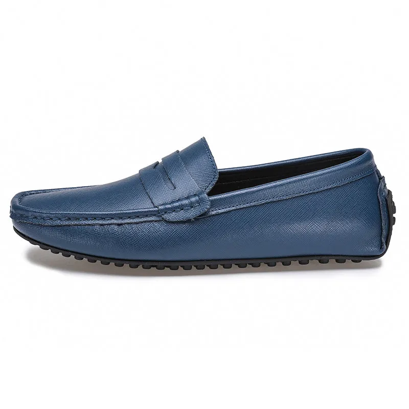 Men's Genuine Leather Plain Driving Moccasins