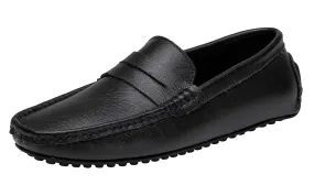 Men's Genuine Leather Plain Driving Moccasins