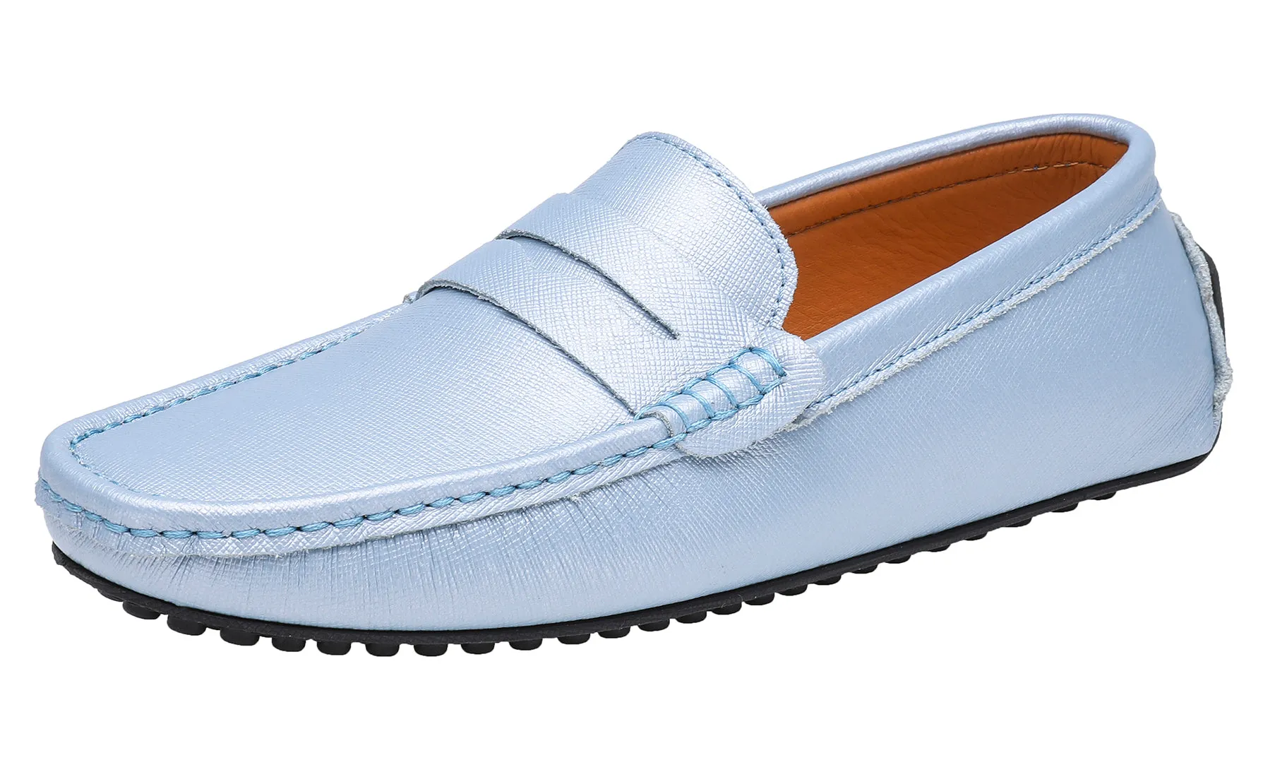 Men's Genuine Leather Plain Driving Moccasins