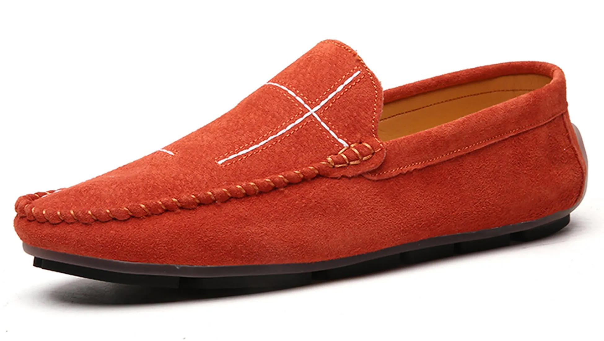 Men's Suede Cross Driving Moccasins