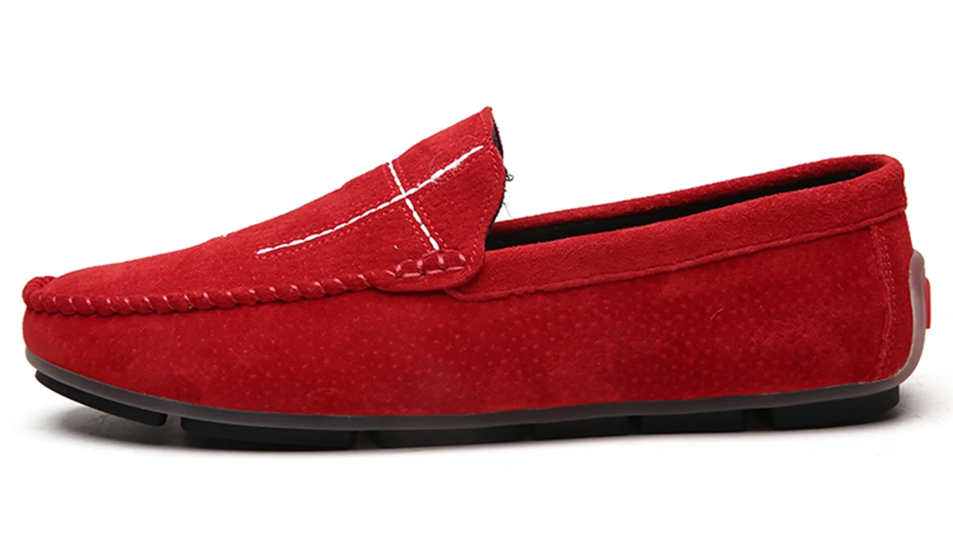 Men's Suede Cross Driving Moccasins