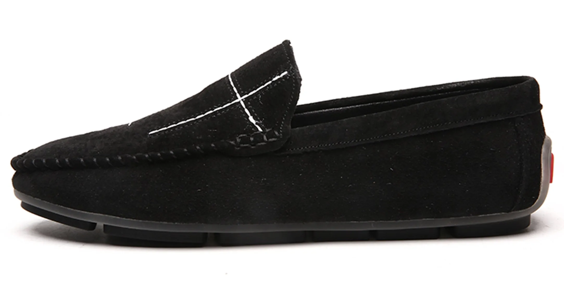 Men's Suede Cross Driving Moccasins