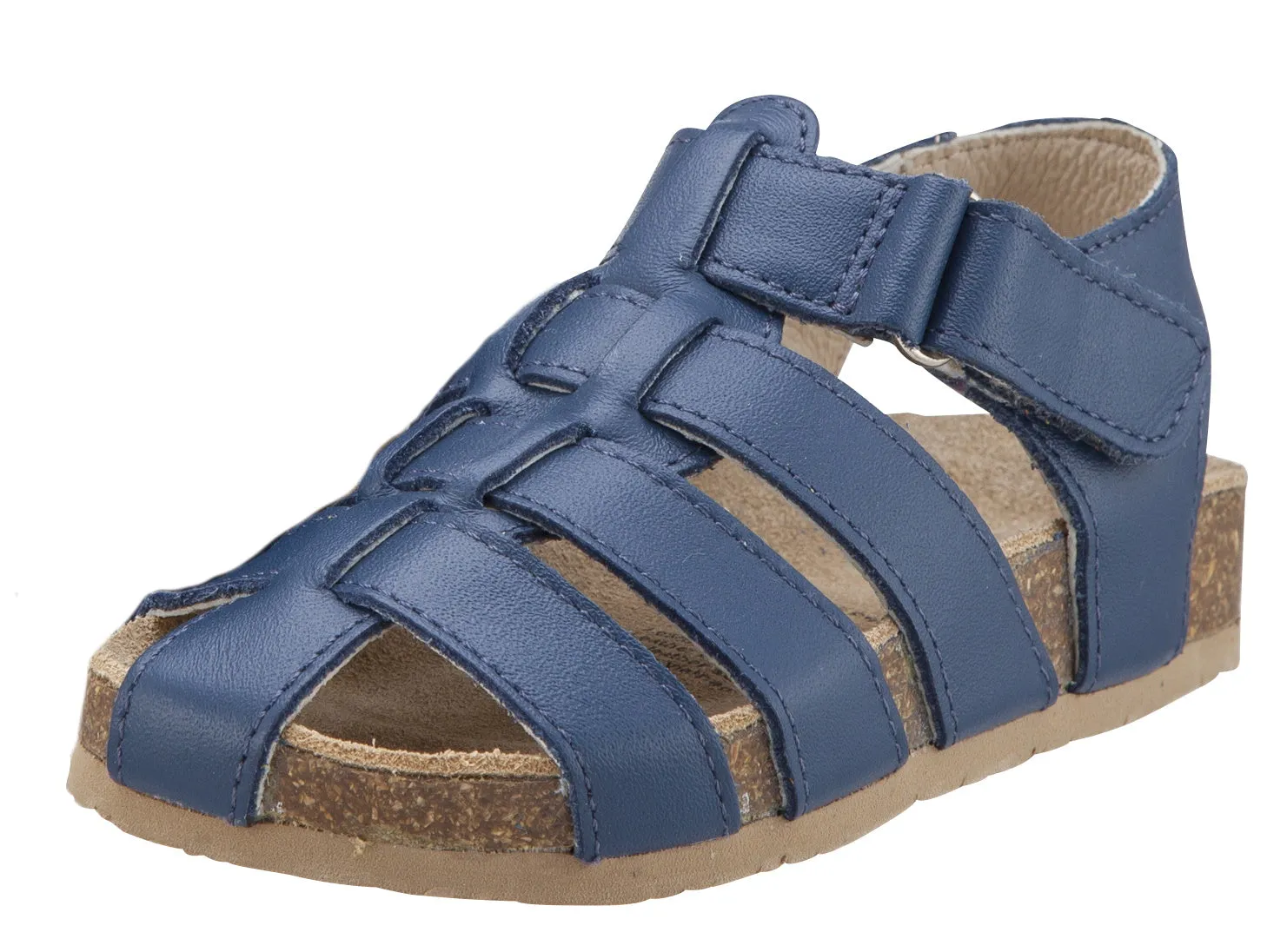 Old Soles Boy's Roadstar Fisherman Leather Sandals, Jeans