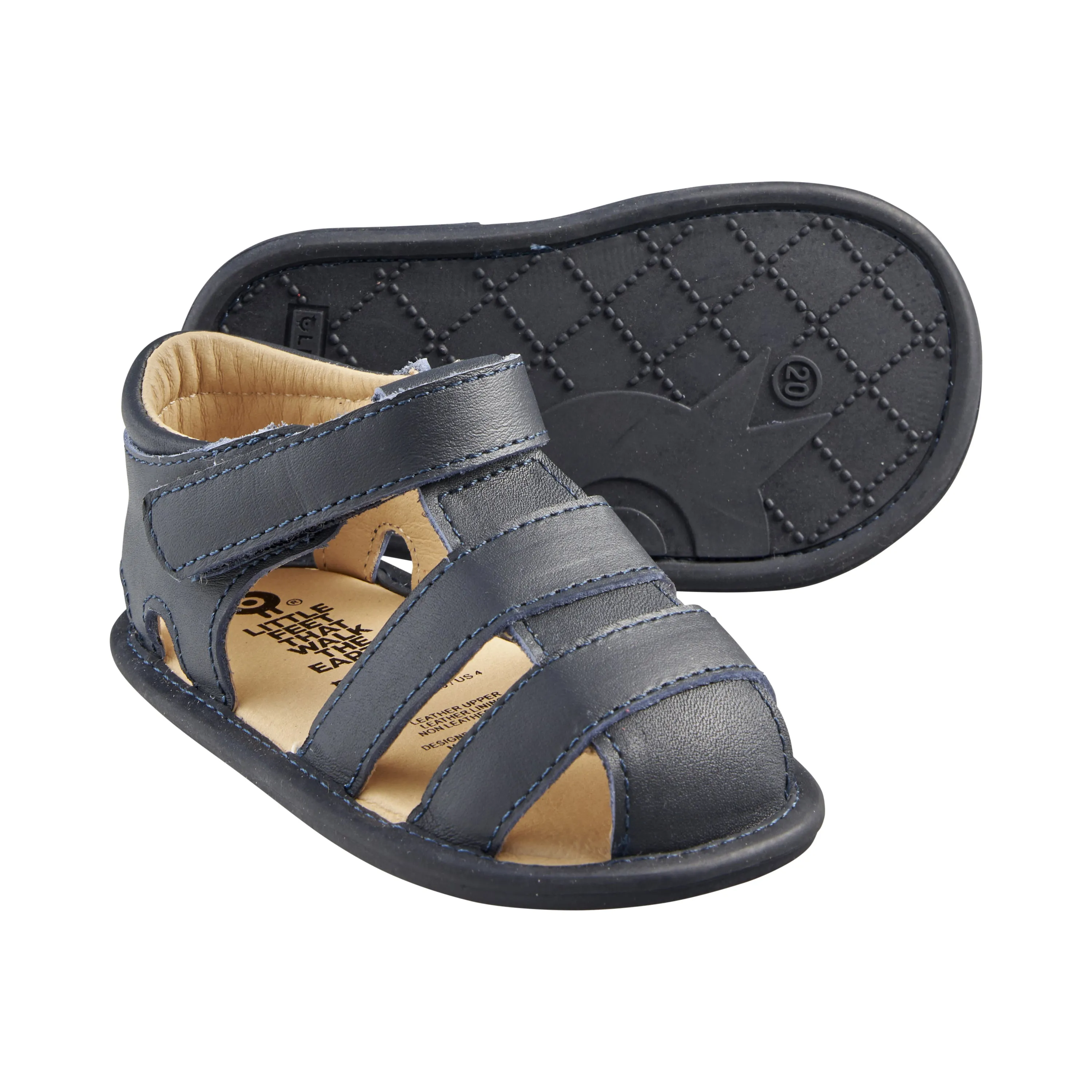 Old Soles Girl's and Boy's Wave Sandals - Navy