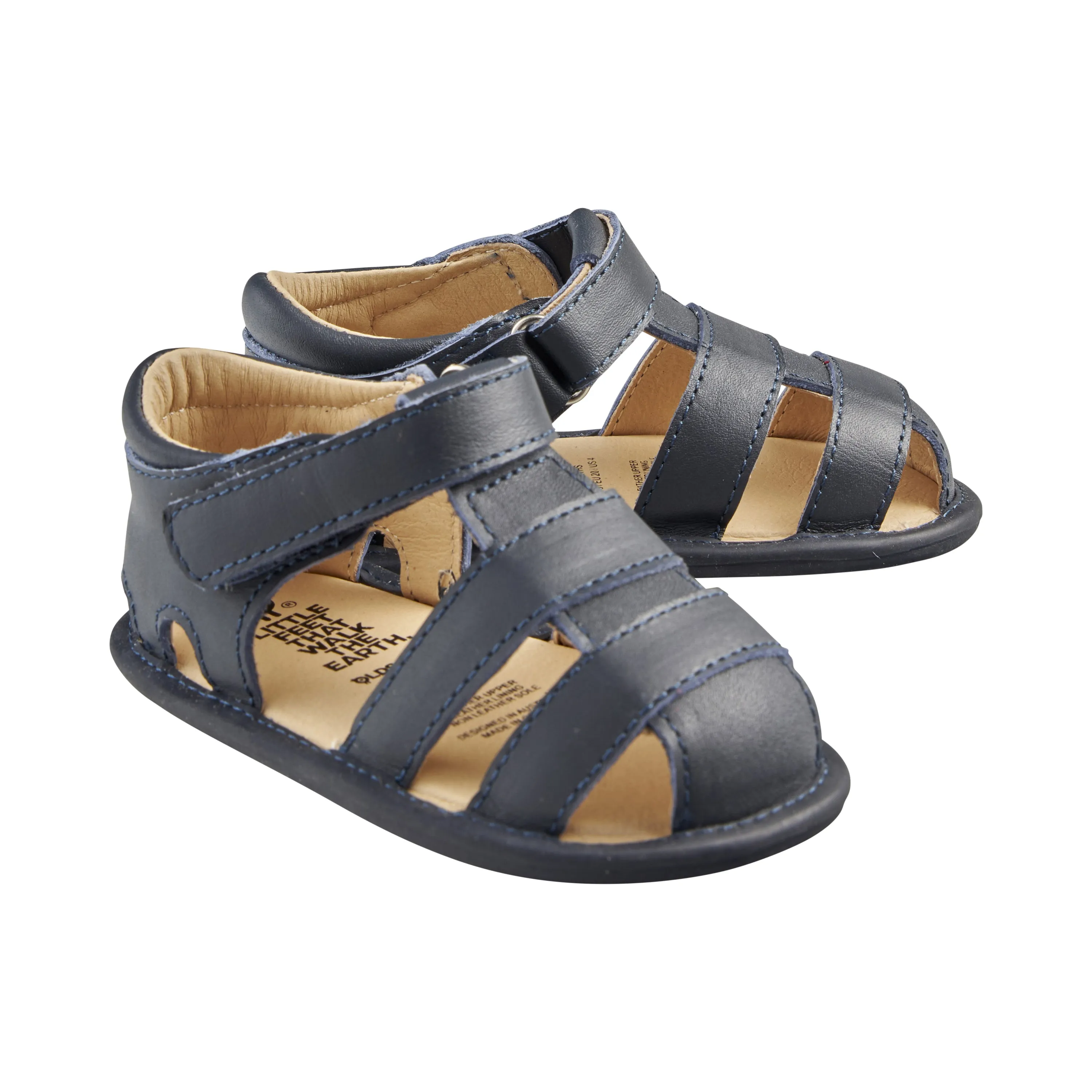 Old Soles Girl's and Boy's Wave Sandals - Navy