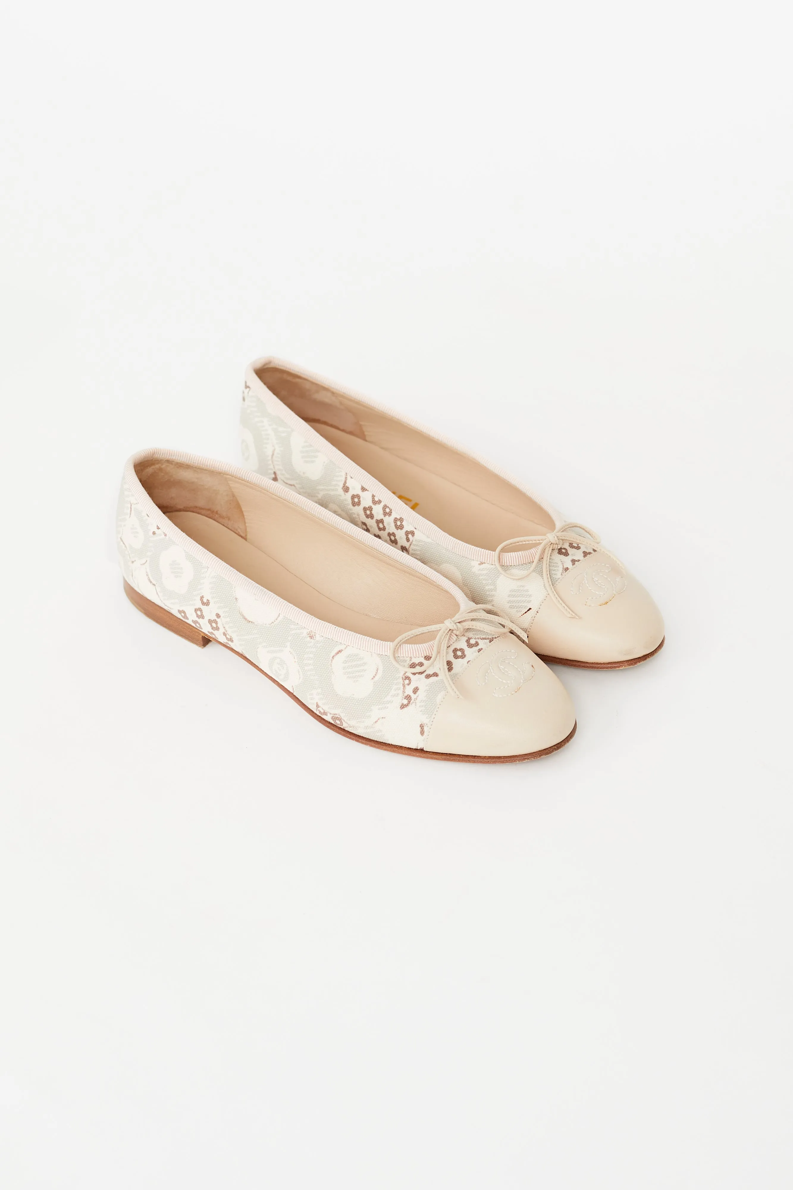 Spring 2005 Pink & Beige CC Ballet Flat