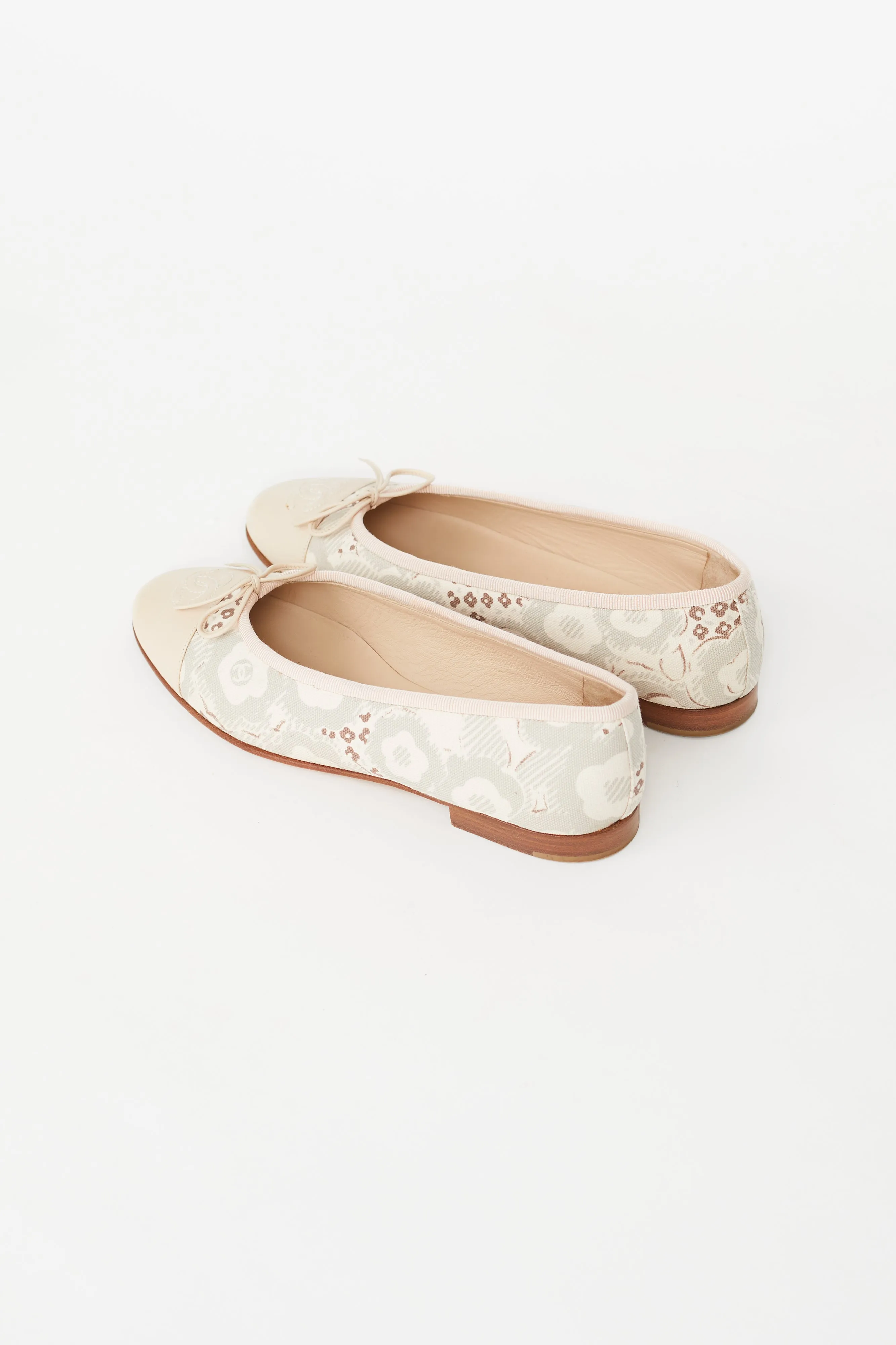 Spring 2005 Pink & Beige CC Ballet Flat