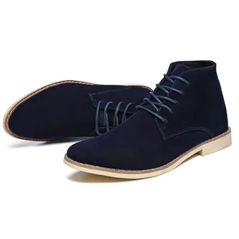 Stylish suede chukka boots for men, robust casual shoes