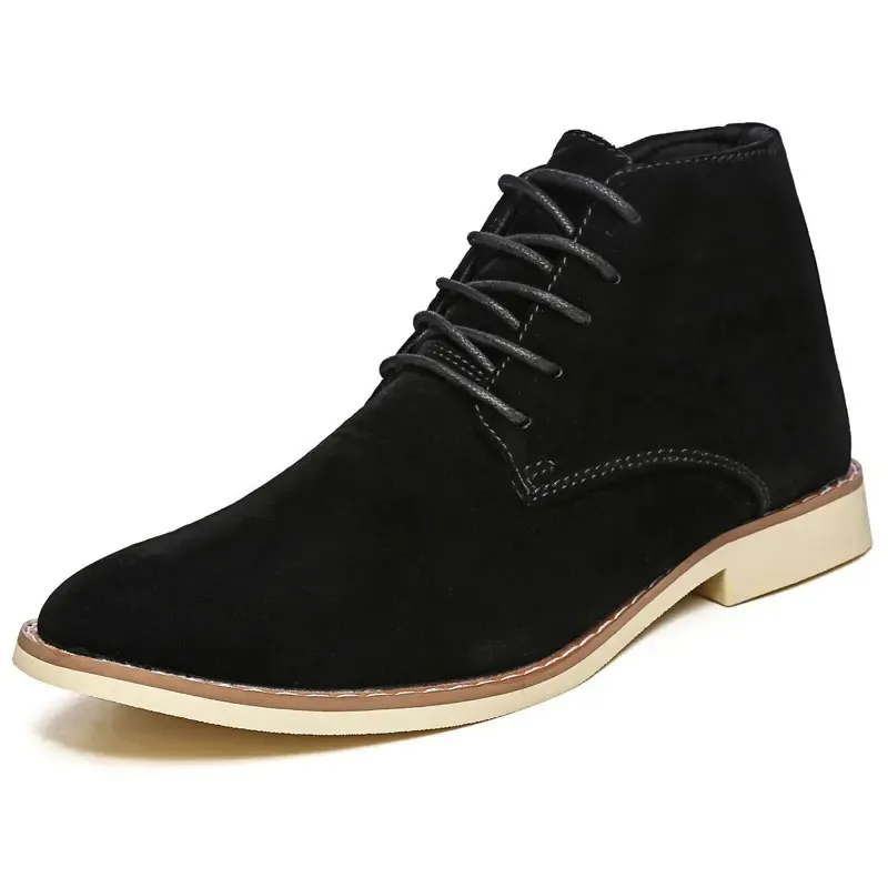 Stylish suede chukka boots for men, robust casual shoes