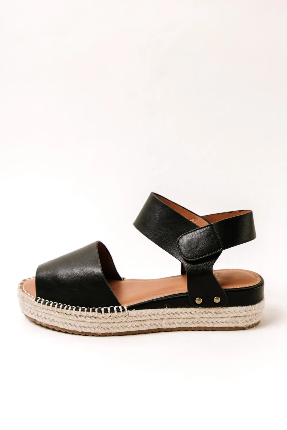 Valley Espadrille Sandal in Black