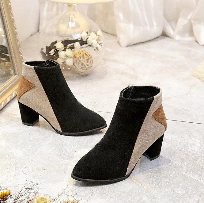 Women's Autumn/Winter Casual Heeled Ankle Boots