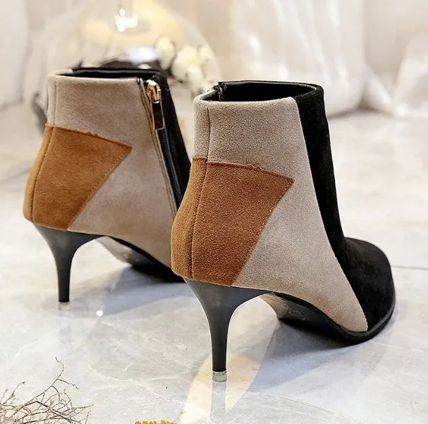 Women's Autumn/Winter Casual Heeled Ankle Boots