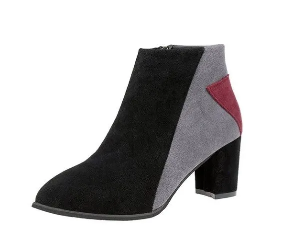 Women's Autumn/Winter Casual Heeled Ankle Boots