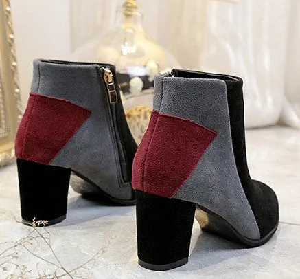 Women's Autumn/Winter Casual Heeled Ankle Boots