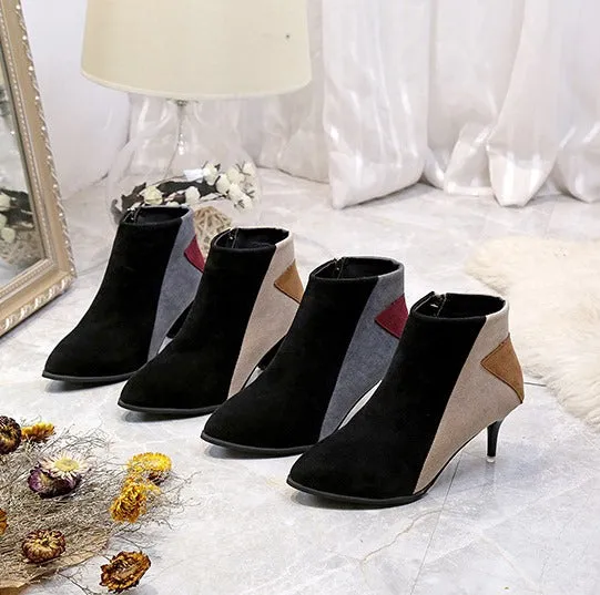 Women's Autumn/Winter Casual Heeled Ankle Boots