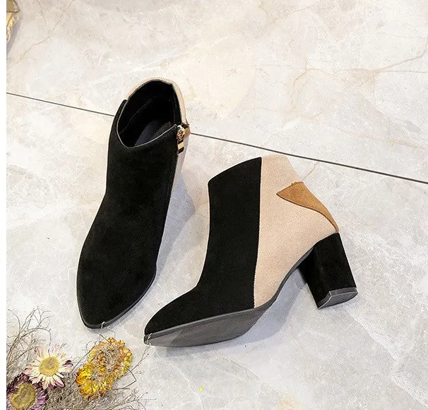 Women's Autumn/Winter Casual Heeled Ankle Boots