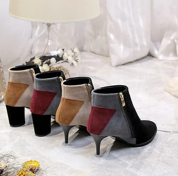 Women's Autumn/Winter Casual Heeled Ankle Boots