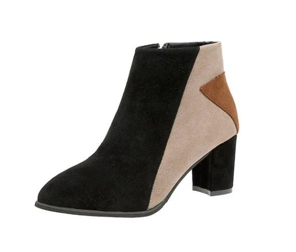 Women's Autumn/Winter Casual Heeled Ankle Boots