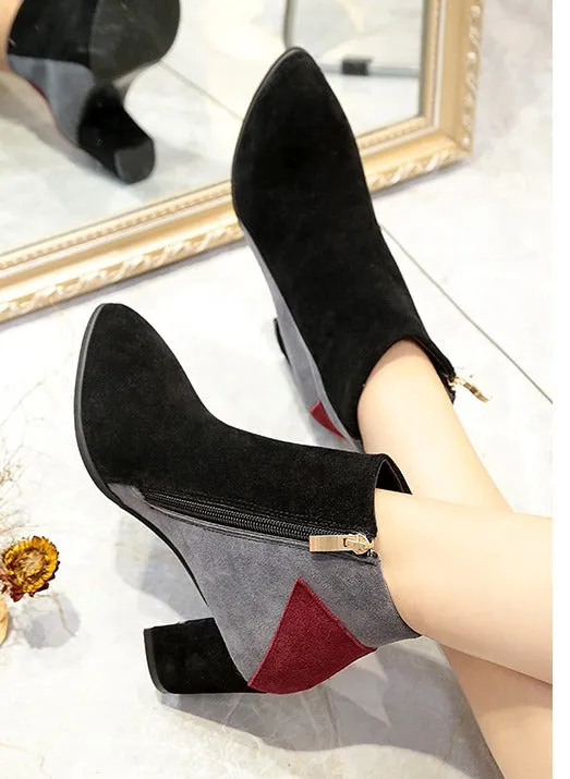 Women's Autumn/Winter Casual Heeled Ankle Boots