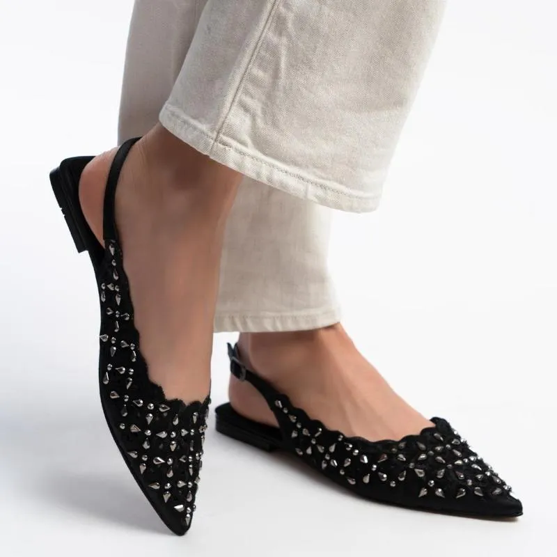 Women's Embroidered Detail Flats