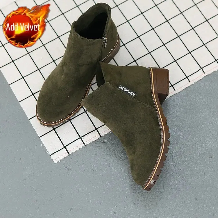 Women's Suede Chelsea Boots