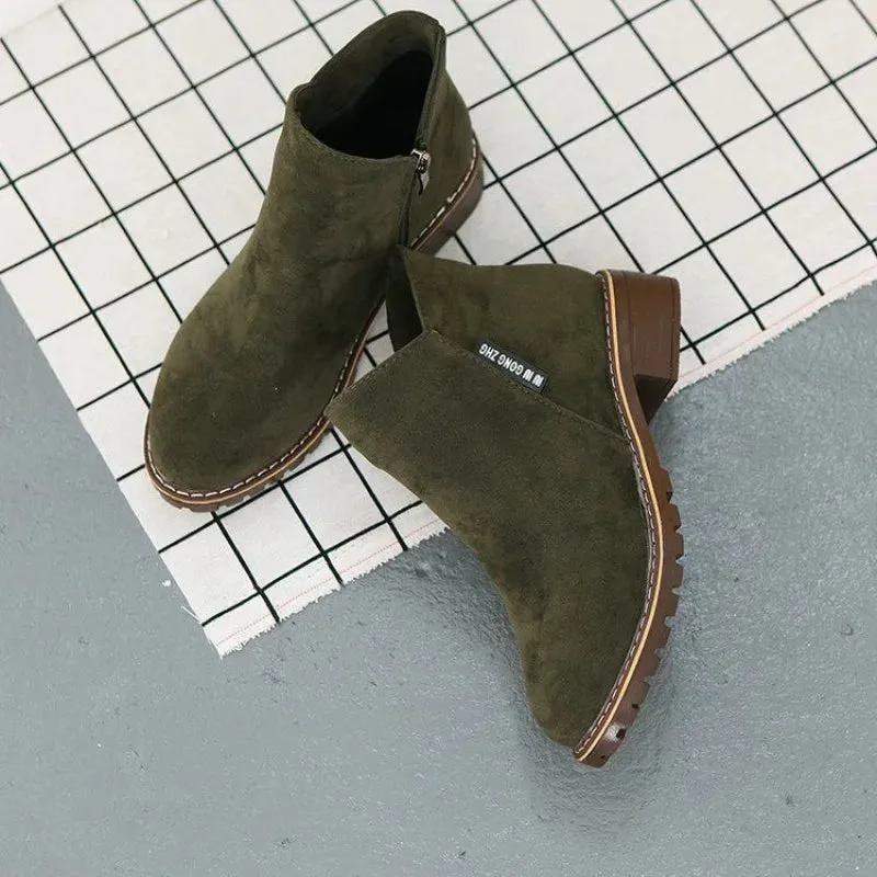 Women's Suede Chelsea Boots