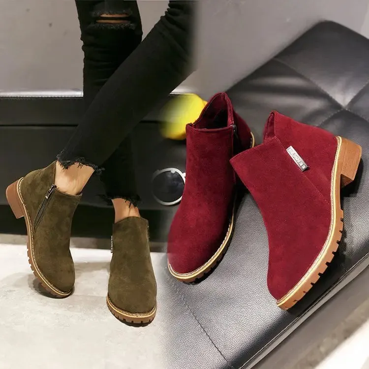 Women's Suede Chelsea Boots